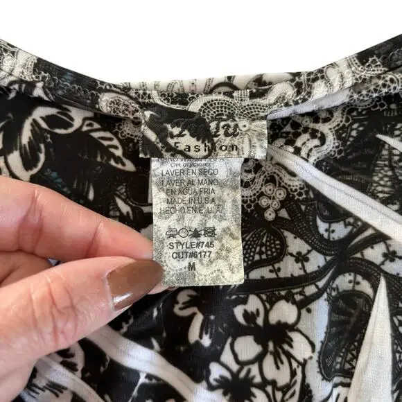 Y2K Tutu Fashion Tattoo Style Paisley Sleeveless Tank Top Women’s Size Medium - Picture 2 of 7